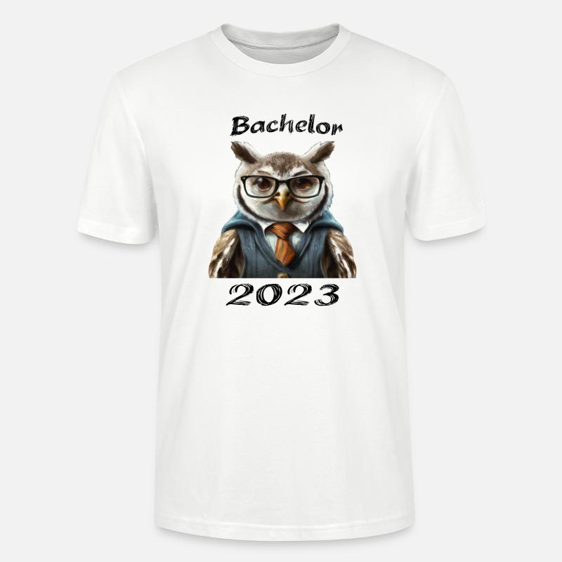 Bachelor 2023 Eule - Stanley/Stella Unisex Bio-T-Shirt CRAFTER - Weiß