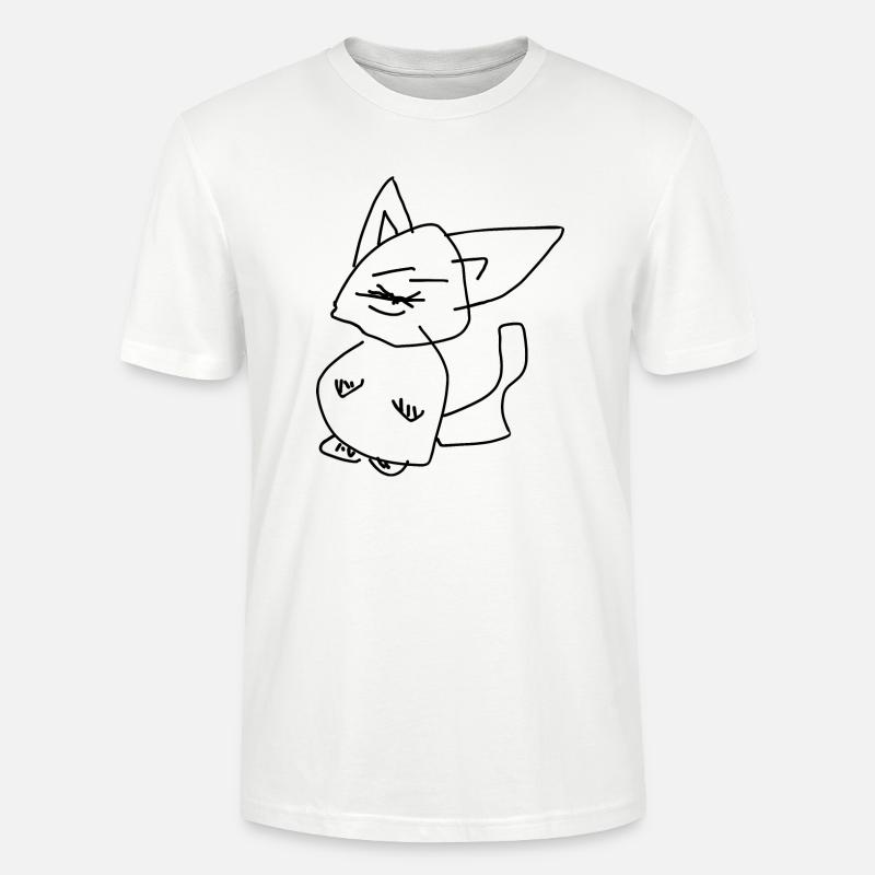 Chat - T-shirt bio CRAFTER Stanley Stella Unisexe - blanc