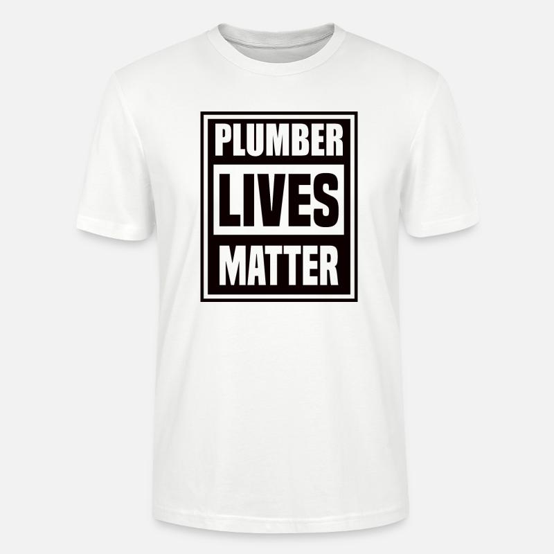Das Leben eines Klempners zählt - Stanley/Stella Unisex Bio-T-Shirt CRAFTER - Weiß