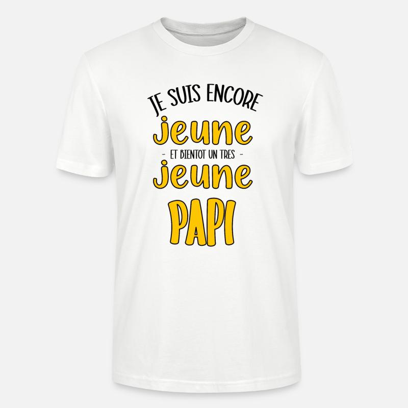 Bald ein ganz junger Opa - Stanley/Stella Unisex Bio-T-Shirt CRAFTER - Weiß