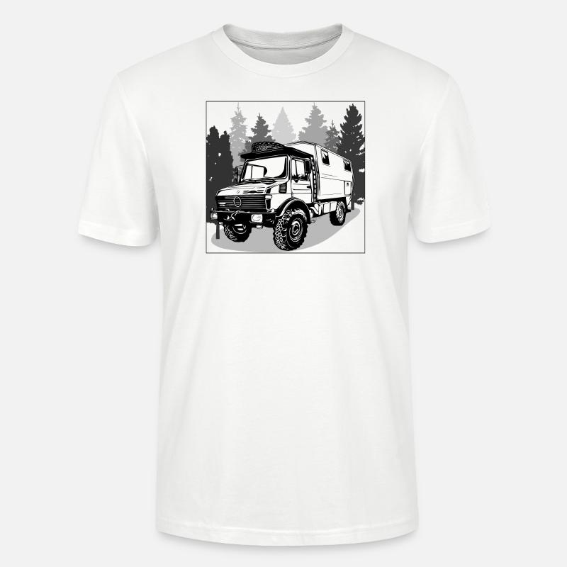 Camping - Unimog - Adventure - Oldtimer - Stanley/Stella Unisex Bio-T-Shirt CRAFTER - Weiß