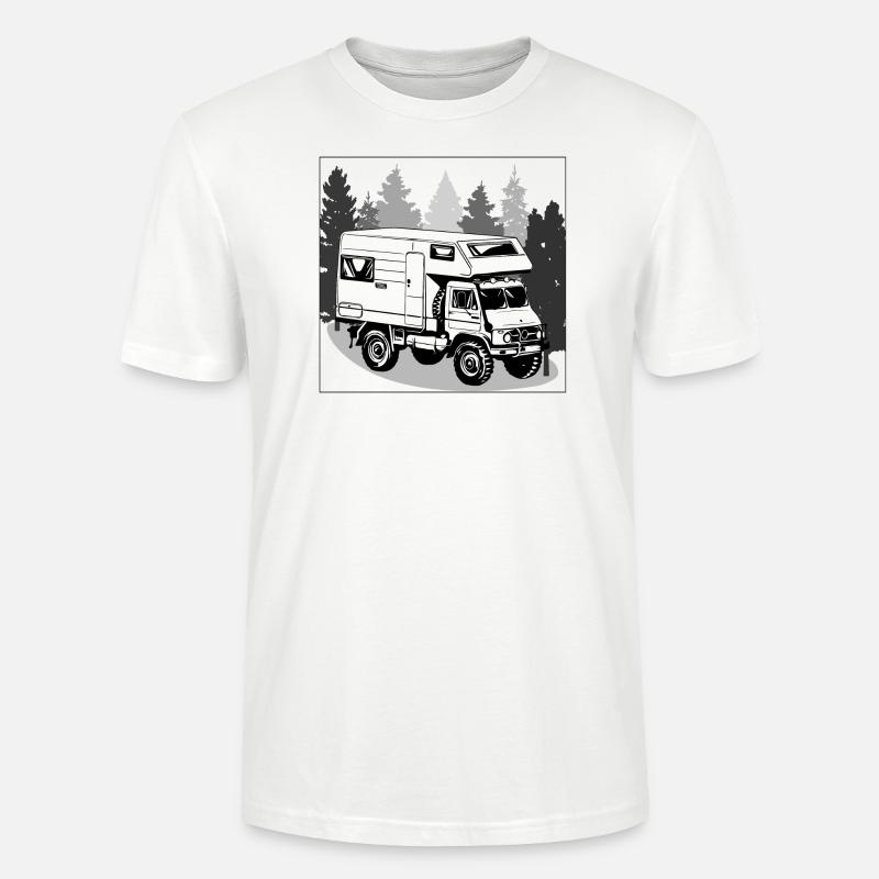 Camping - Unimog - Adventure - Oldtimer - Stanley/Stella Unisex Bio-T-Shirt CRAFTER - Weiß