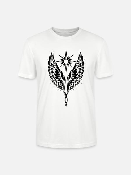 Engelsflügel Engel Flügel Erzengel - Stanley/Stella Unisex Bio-T-Shirt CRAFTER - Weiß