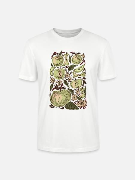 GRÜNE ÄPFEL - Stanley/Stella Unisex Bio-T-Shirt CRAFTER - Weiß