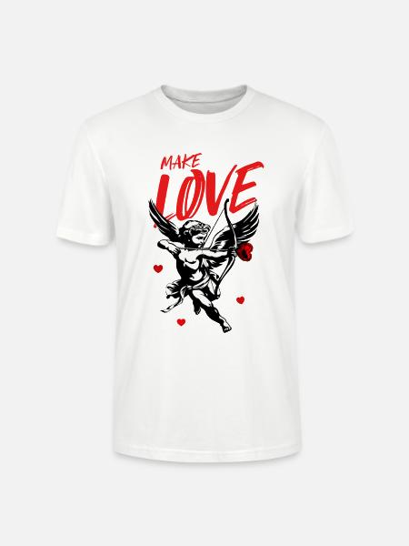 MAKE LOVE - Stanley/Stella Unisex Bio-T-Shirt CRAFTER - Weiß