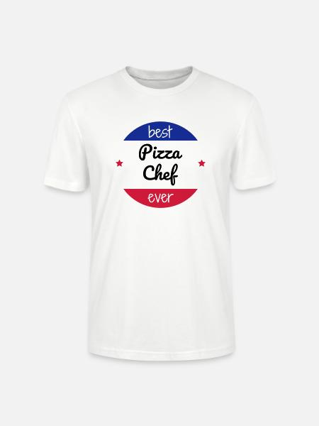 Pizza / Pizzaiolo / Pizza Chef / Pizzachef - Stanley/Stella CRAFTER Unisex Organic T-Shirt - white