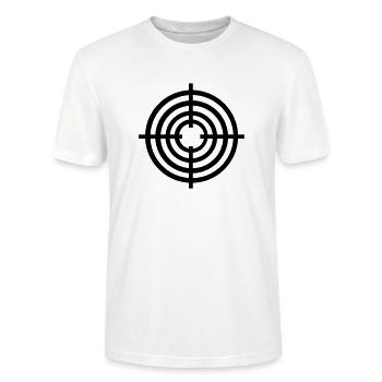 Fadenkreuz - Waffe - Stanley/Stella Unisex Bio-T-Shirt CRAFTER - Weiß - Vorne - Alina (178cm) & Michal (187cm)