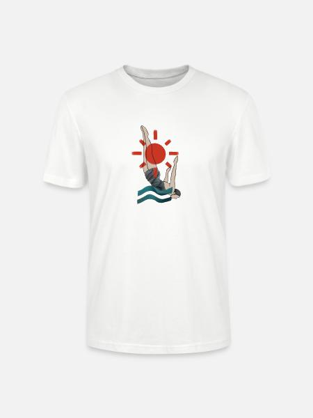 Plunge - Stanley/Stella CRAFTER Unisex Organic T-Shirt - white
