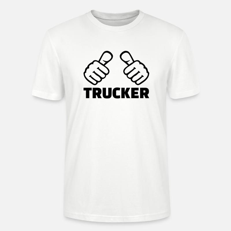 Trucker - T-shirt bio CRAFTER Stanley Stella Unisexe - blanc