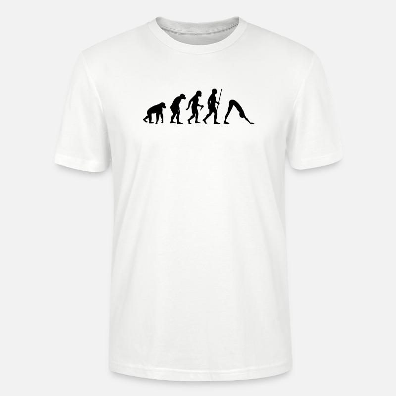 Evolution - Yoga - T-shirt bio CRAFTER Stanley Stella Unisexe - blanc