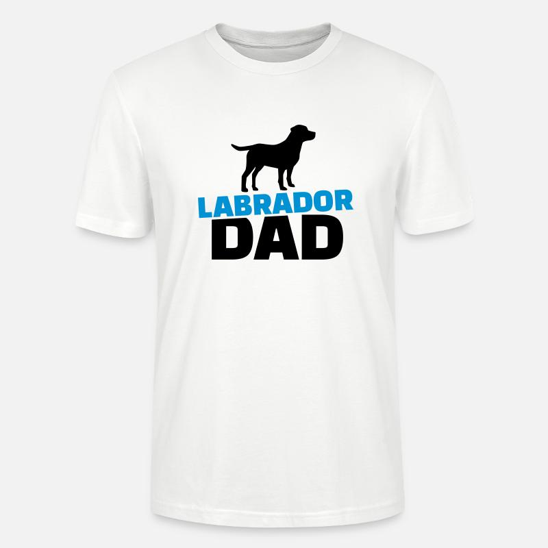 Labrador Dad - T-shirt bio CRAFTER Stanley Stella Unisexe - blanc