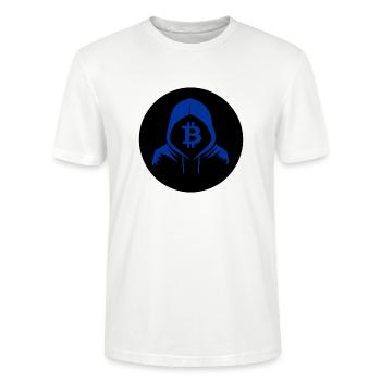 Bitcon BTC Signer Crypto - T-shirt bio CRAFTER Stanley Stella Unisexe - blanc - Devant - Alina (178cm) & Michal (187cm)