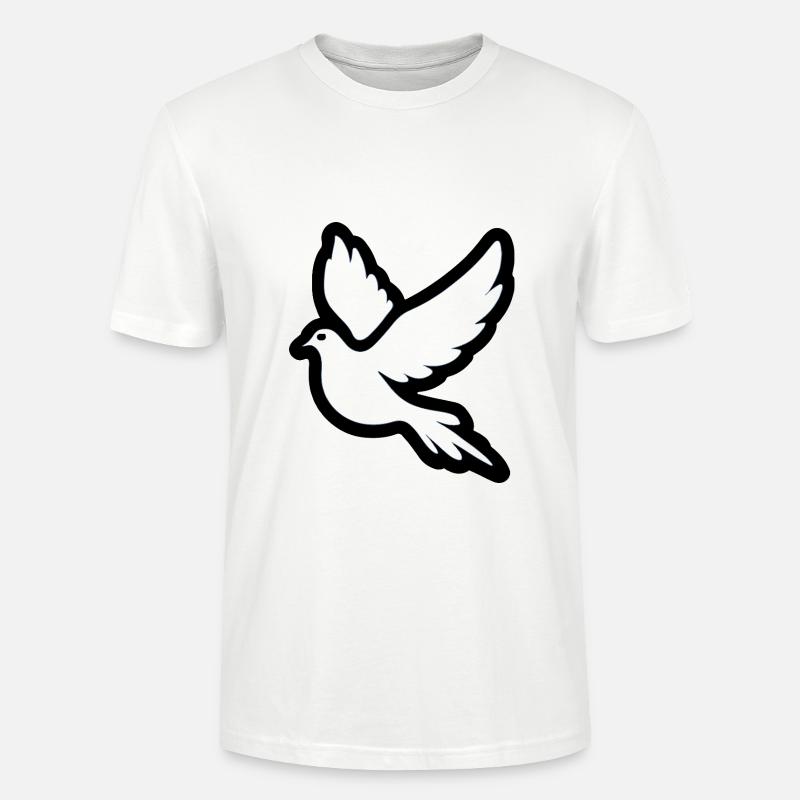 Peace Pidgeon Dove - Religion Design - Stanley/Stella Unisex Bio-T-Shirt CRAFTER - Weiß