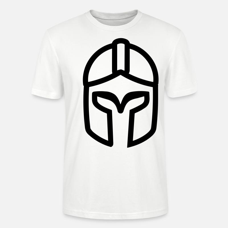 casque spartiate - T-shirt bio CRAFTER Stanley Stella Unisexe - blanc