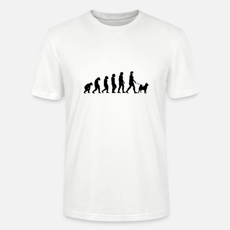 Evolution Hund - Stanley/Stella Unisex Bio-T-Shirt CRAFTER - Weiß