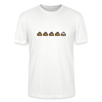 Kack Bewertung - Stanley/Stella Unisex Bio-T-Shirt CRAFTER - Weiß - Vorne - Alina (178cm) & Michal (187cm)