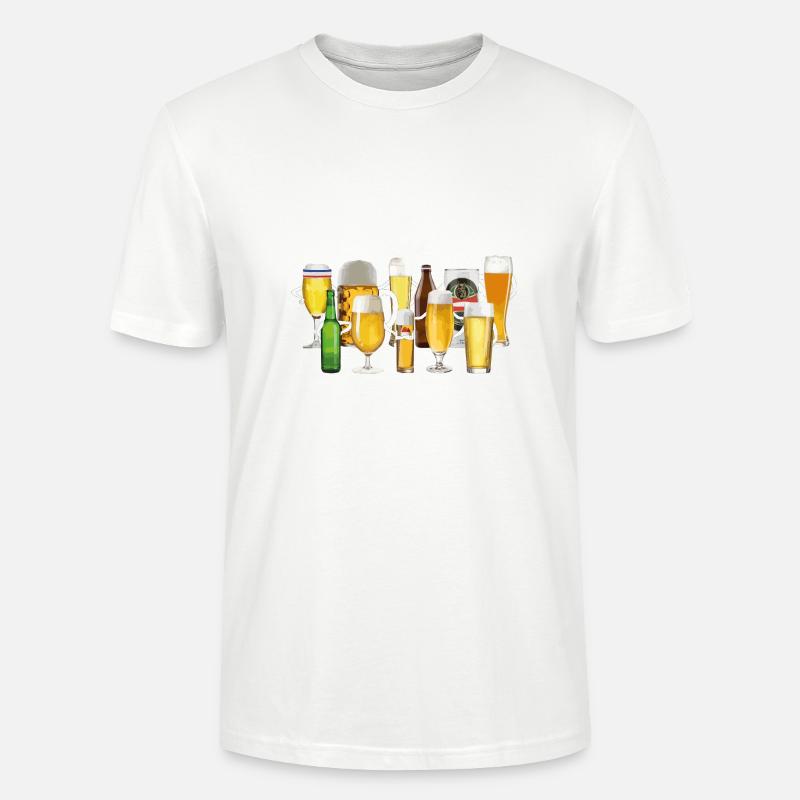 Bier Mannschaft - Stanley/Stella Unisex Bio-T-Shirt CRAFTER - Weiß