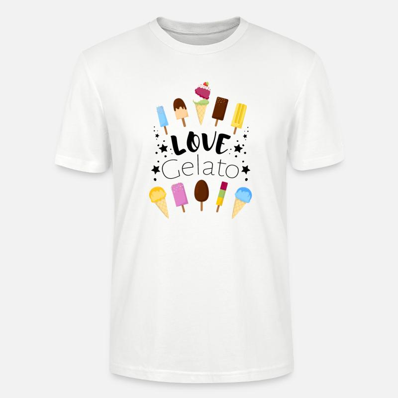 Eis - Ice cream - Eiscreme - Stanley/Stella Unisex Bio-T-Shirt CRAFTER - Weiß