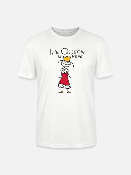 The Queen - Stanley/Stella CRAFTER Unisex Organic T-Shirt - white