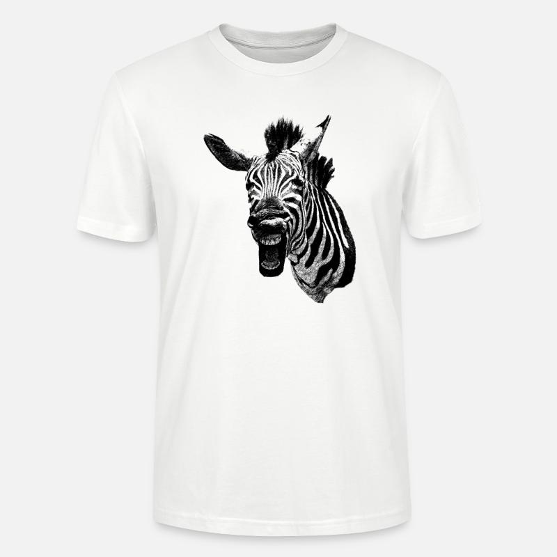 Grumpy Zebra - Stanley/Stella Unisex Bio-T-Shirt CRAFTER - Weiß