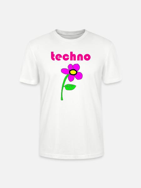 techno blume - Stanley/Stella Unisex Bio-T-Shirt CRAFTER - Weiß