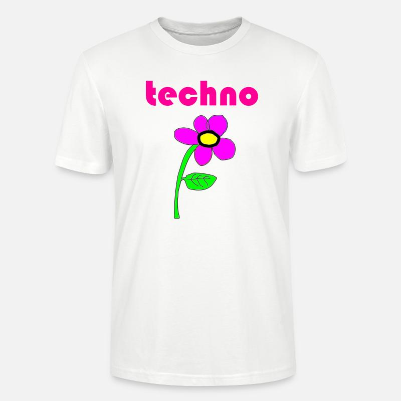 techno blume - Stanley/Stella Unisex Bio-T-Shirt CRAFTER - Weiß