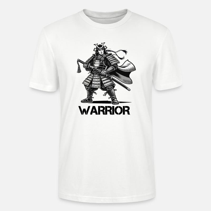 Samurai Comic - Stanley/Stella Unisex Bio-T-Shirt CRAFTER - Weiß
