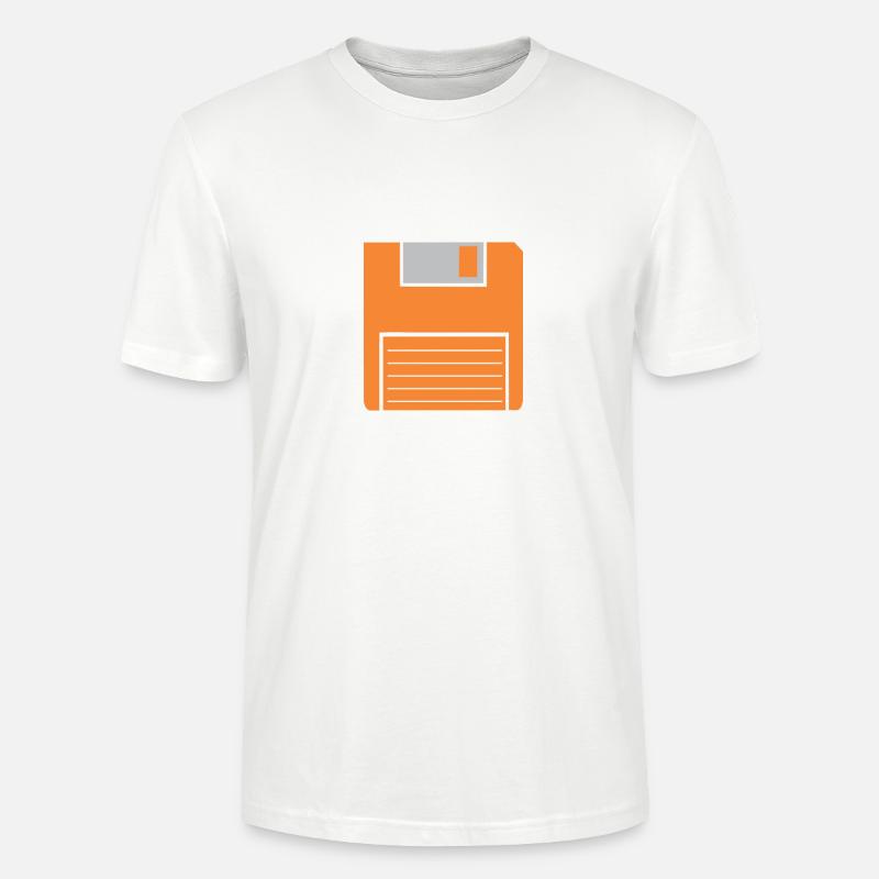 Retro-Diskette - Stanley/Stella Unisex Bio-T-Shirt CRAFTER - Weiß