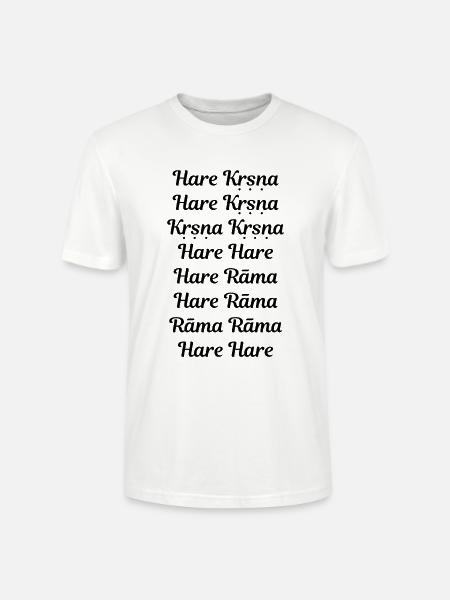 Hare Krishna - Maha mantra - Stanley/Stella CRAFTER Unisex Organic T-Shirt - white