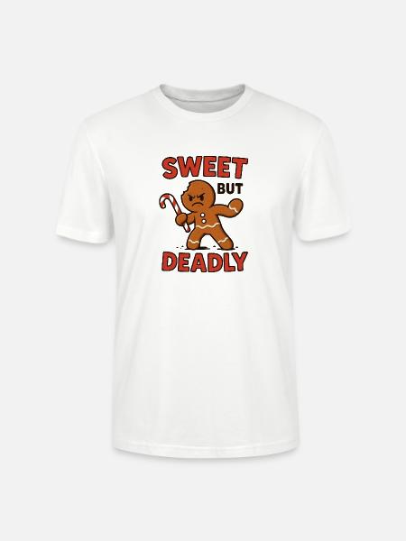 Süß, Aber Gefährlich Gingerbread - Stanley/Stella CRAFTER Unisex Organic T-Shirt - white