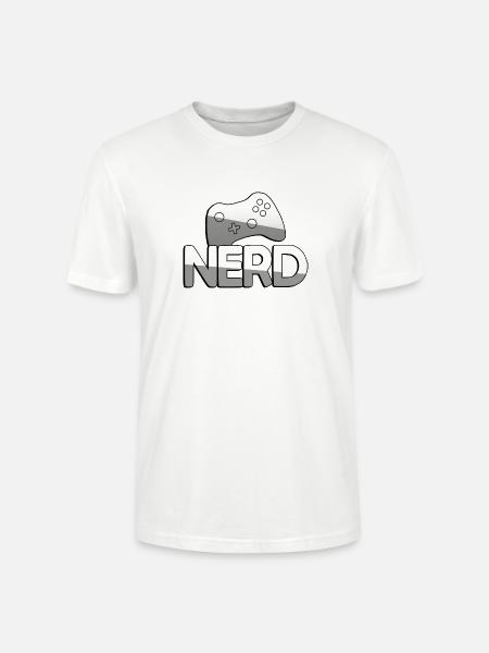 NERD + Controller - Gaming - Stanley/Stella Unisex Bio-T-Shirt CRAFTER - Weiß
