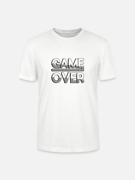 GAME OVER (White) - Gaming - Stanley/Stella CRAFTER Unisex Organic T-Shirt - white