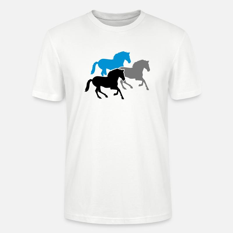 Pferde - Stanley/Stella Unisex Bio-T-Shirt CRAFTER - Weiß