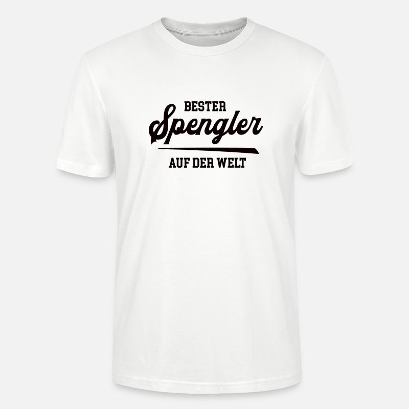 Spengler Bester Handwerker Spenglerei Bauspengler - Stanley/Stella Unisex Bio-T-Shirt CRAFTER - Weiß