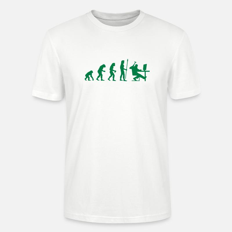 evolution_pc_1 - Stanley/Stella CRAFTER Unisex Organic T-Shirt - white