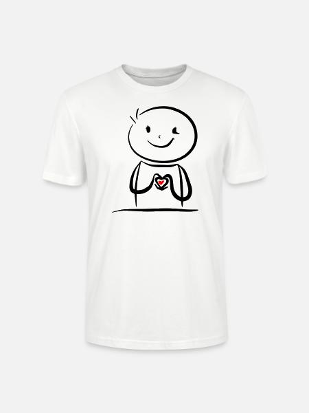 a heart for you - Stanley/Stella CRAFTER Unisex Organic T-Shirt - white