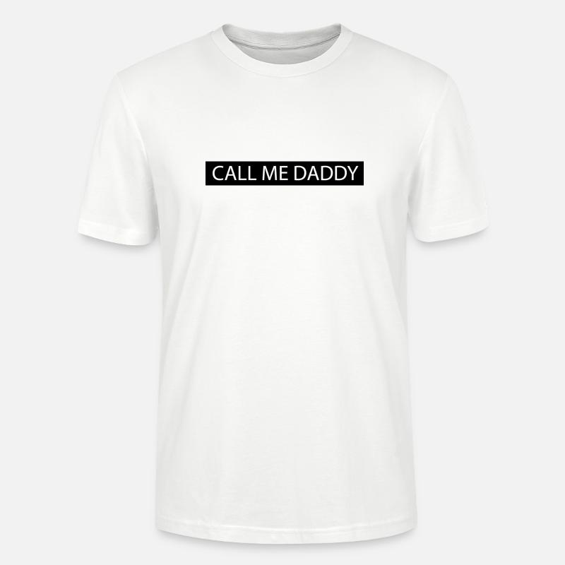 Appelez-moi papa - T-shirt bio CRAFTER Stanley Stella Unisexe - blanc