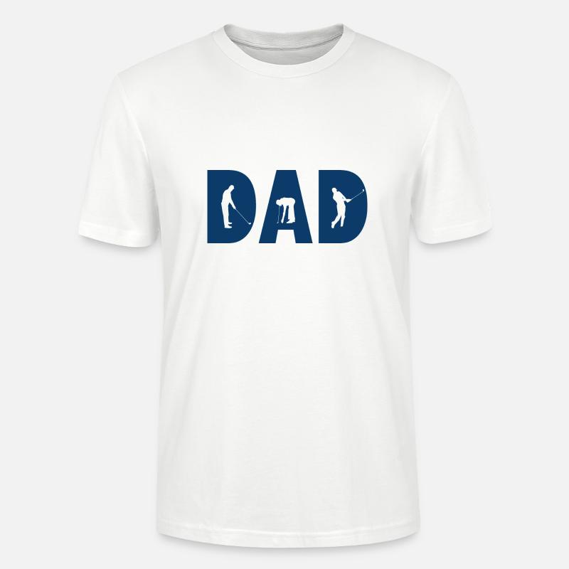 Golf Dad - Stanley/Stella Unisex Bio-T-Shirt CRAFTER - Weiß