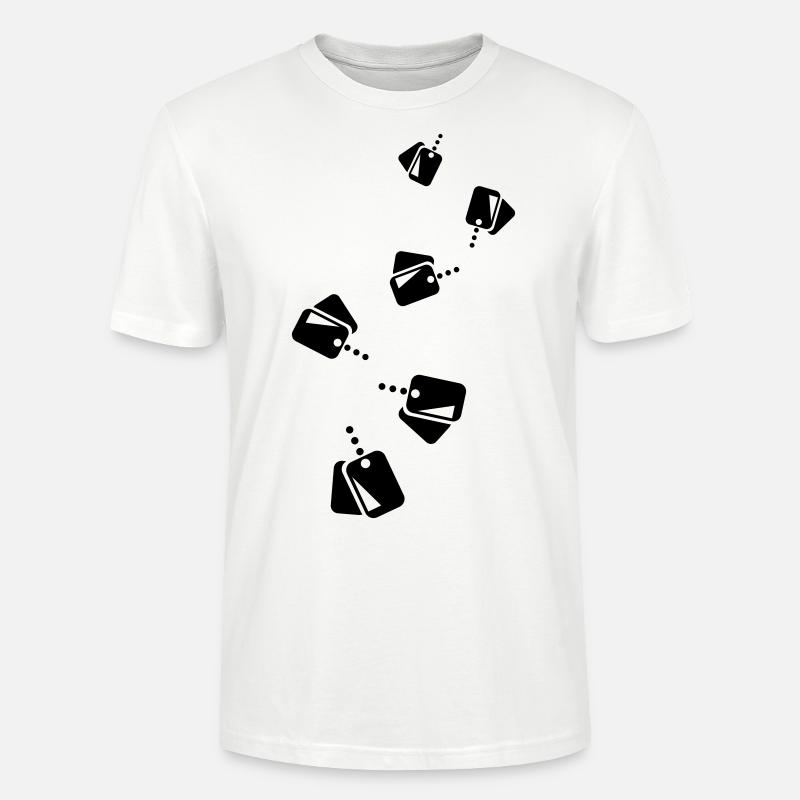 Icône d’icône de badge - T-shirt bio CRAFTER Stanley Stella Unisexe - blanc