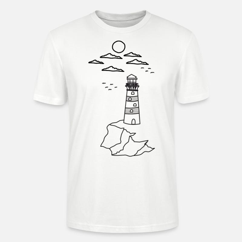 Leuchtturm Nordsee - Stanley/Stella Unisex Bio-T-Shirt CRAFTER - Weiß