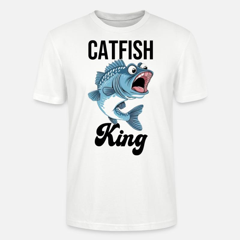 Roi du poisson-chat - T-shirt bio CRAFTER Stanley Stella Unisexe - blanc