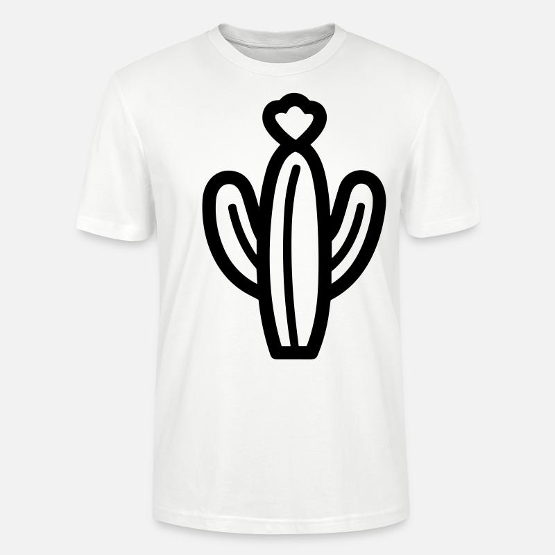 Kaktus - Stanley/Stella Unisex Bio-T-Shirt CRAFTER - Weiß