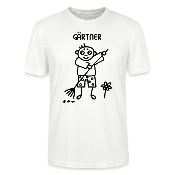 Gärtner - Gartenarbeit - Stanley/Stella Unisex Bio-T-Shirt CRAFTER - Weiß - Vorne - Alina (178cm) & Michal (187cm)