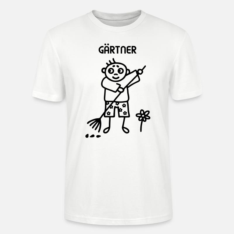 Gärtner - Gartenarbeit - Stanley/Stella Unisex Bio-T-Shirt CRAFTER - Weiß