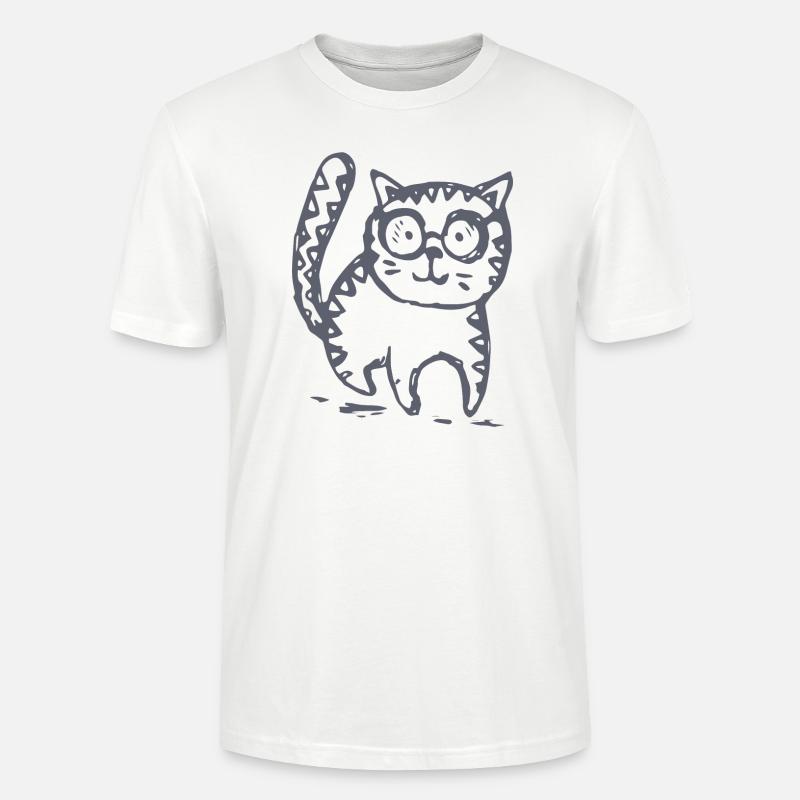 Katze - Stanley/Stella Unisex Bio-T-Shirt CRAFTER - Weiß