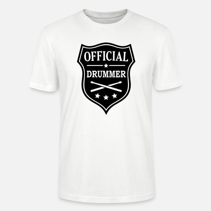 Drumsticks Schlagzeuger Schlagzeug - Stanley/Stella Unisex Bio-T-Shirt CRAFTER - Weiß