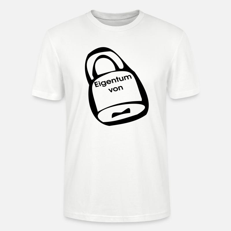 Vorhängeschloss Eigentum - Stanley/Stella Unisex Bio-T-Shirt CRAFTER - Weiß