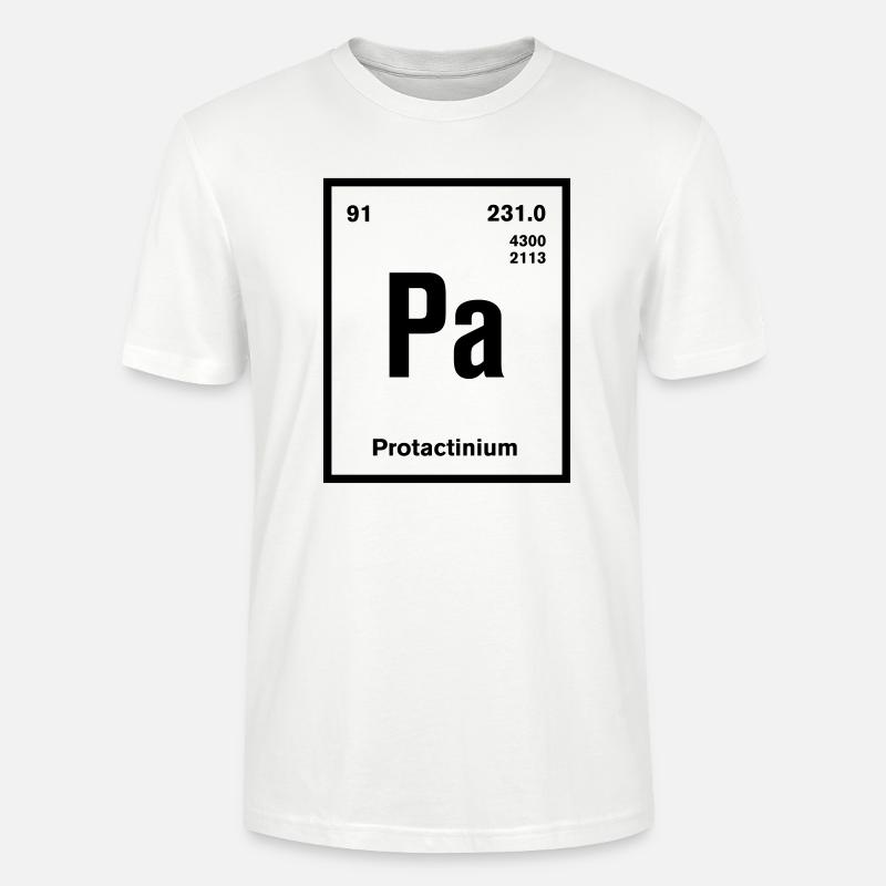 Protactinium Element im Periodensystem - Stanley/Stella Unisex Bio-T-Shirt CRAFTER - Weiß