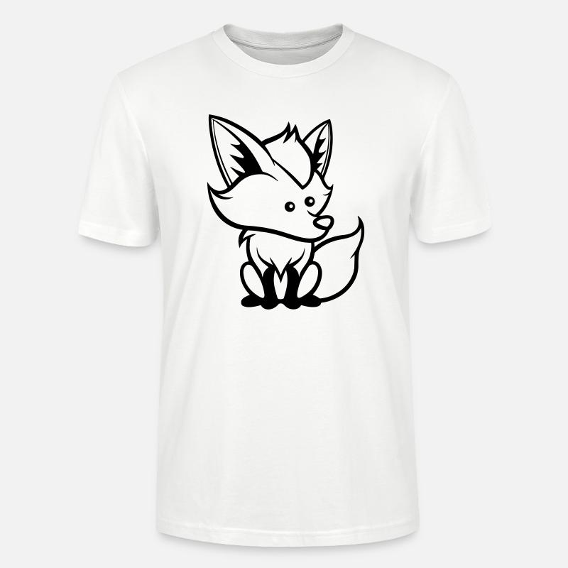 fuchs comic tier - Stanley/Stella Unisex Bio-T-Shirt CRAFTER - Weiß