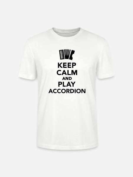 Akkordeon - Stanley/Stella Unisex Bio-T-Shirt CRAFTER - Weiß
